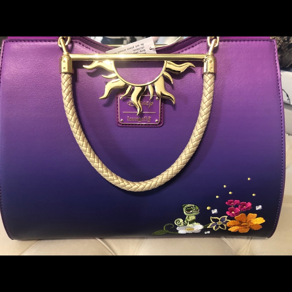 Loungefly Tangled 10th Anniversary Crossbody - Picture 6 of 7